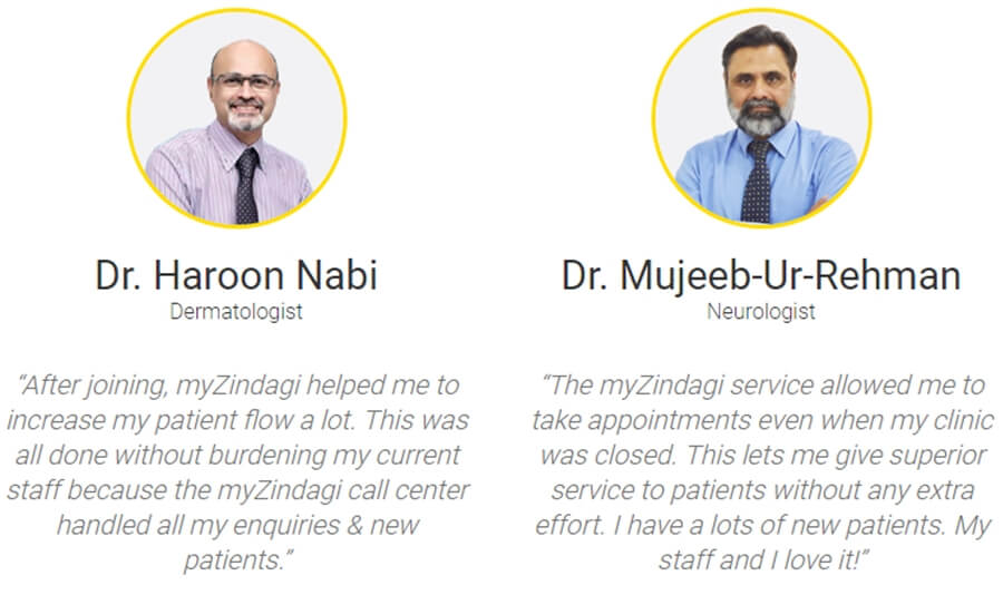 myZindagi doctors testimonials